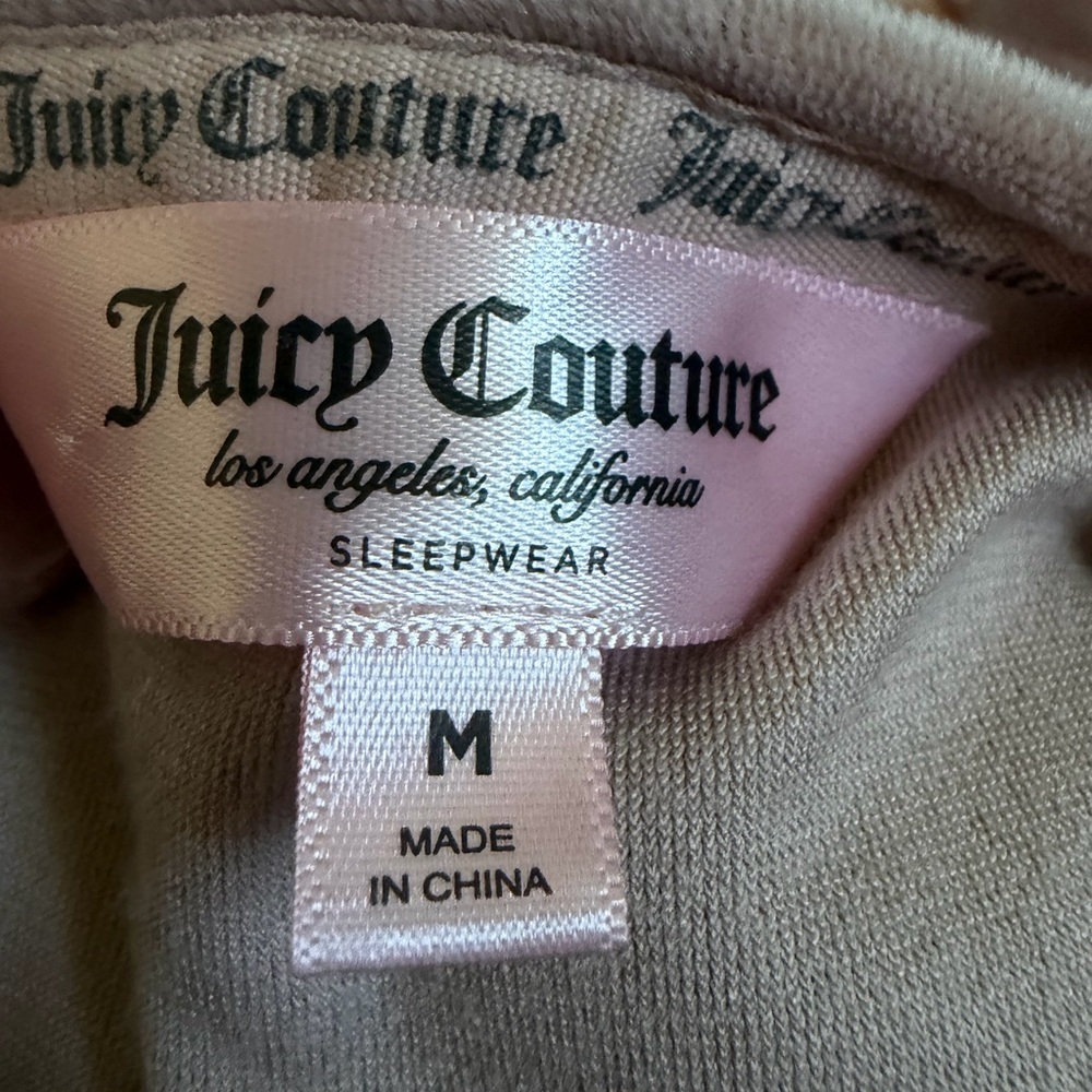 Juicy Couture Mauve Pink Velour Pajama Set with Rhinestone Logos - Picture 4 of 9